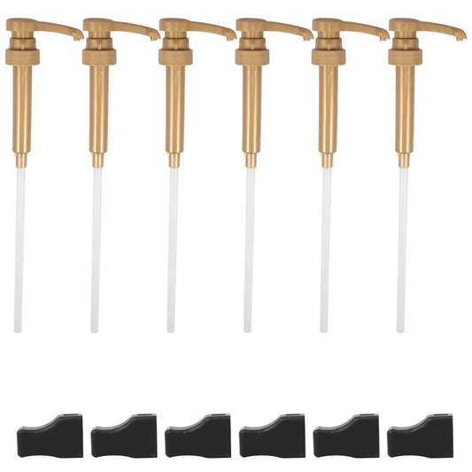 6Pcs Coffee Syrup Pump Dispenser Set