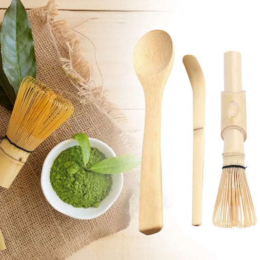 3Pcs/Set Bamboo Matcha Tea Whisk 2