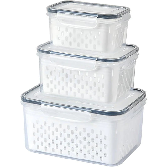 Double Layer Sealed Preservation Box for Fridge