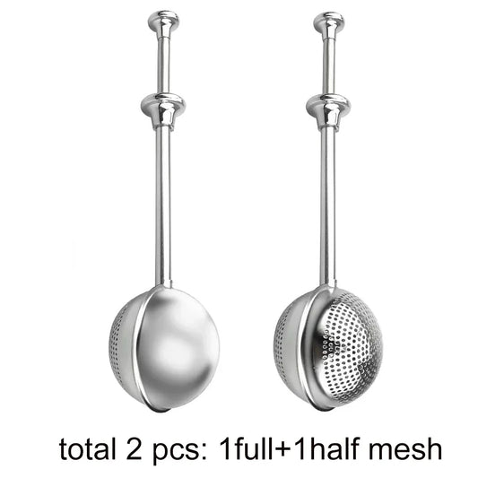 Stainless Steel Tea Strainer – 2pcs Tea Ball Infuser Set