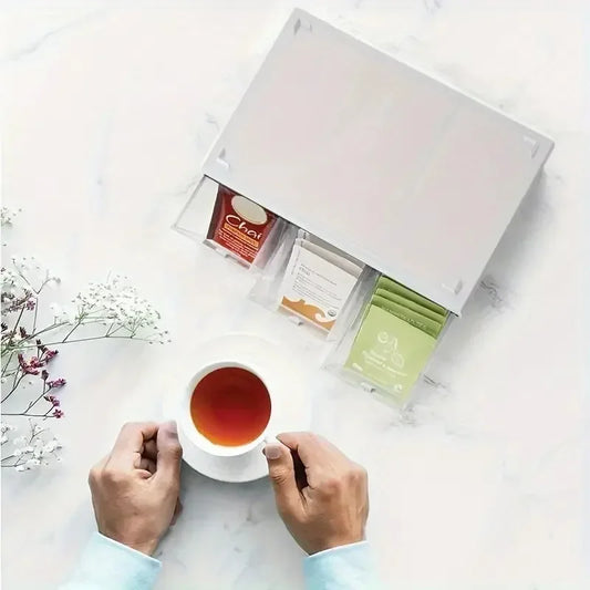 Stackable Drawer Organizer for Tea Bags and Coffee