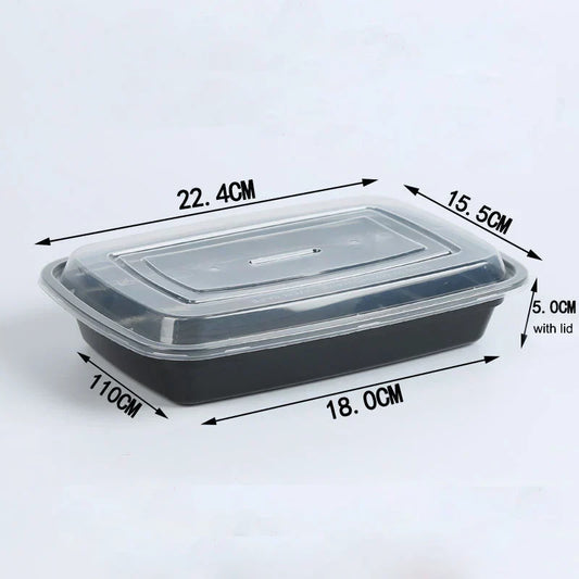 15-Pack Meal Prep Containers – Microwave Safe Food Storage