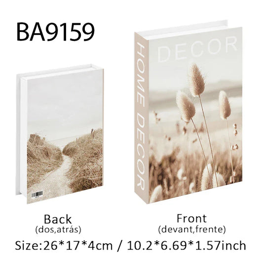 Open Travel Luxury Decorative Fake Book Storage Box