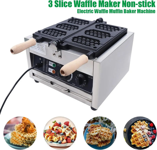 3-Slice Waffle Pancake Maker