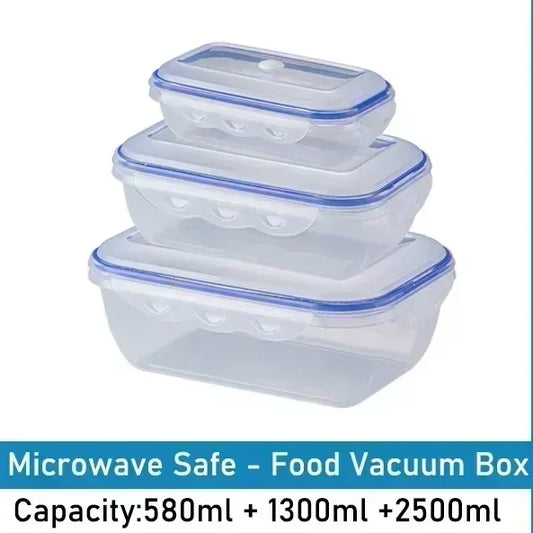 Vacuum Food Storage Box – Transparent Sealing Container