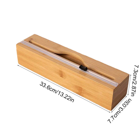 Kitchen Wrap Dispenser with Foil & Cling Film Cutter Box